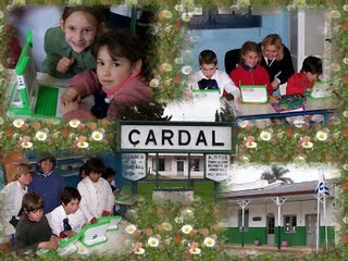 Collage of Children and XOs from Cardal Uruguay May, 2007