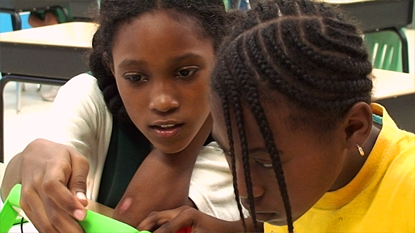 Kids teaching kids at Guy Benjamin School