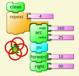 repeat commands and resulting shapes