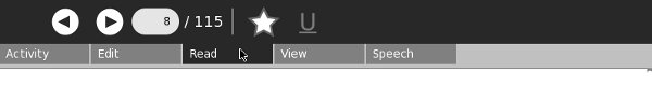 Old style toolbar, Read Etexts