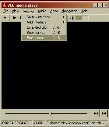 vlc preferences